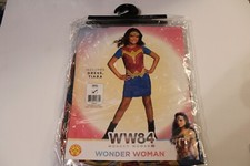 GIRL'S WONDER WOMAN WW84 COSTUME, NEW. SMALL. FITS SIZE 4-6. DRESS  TIARA.