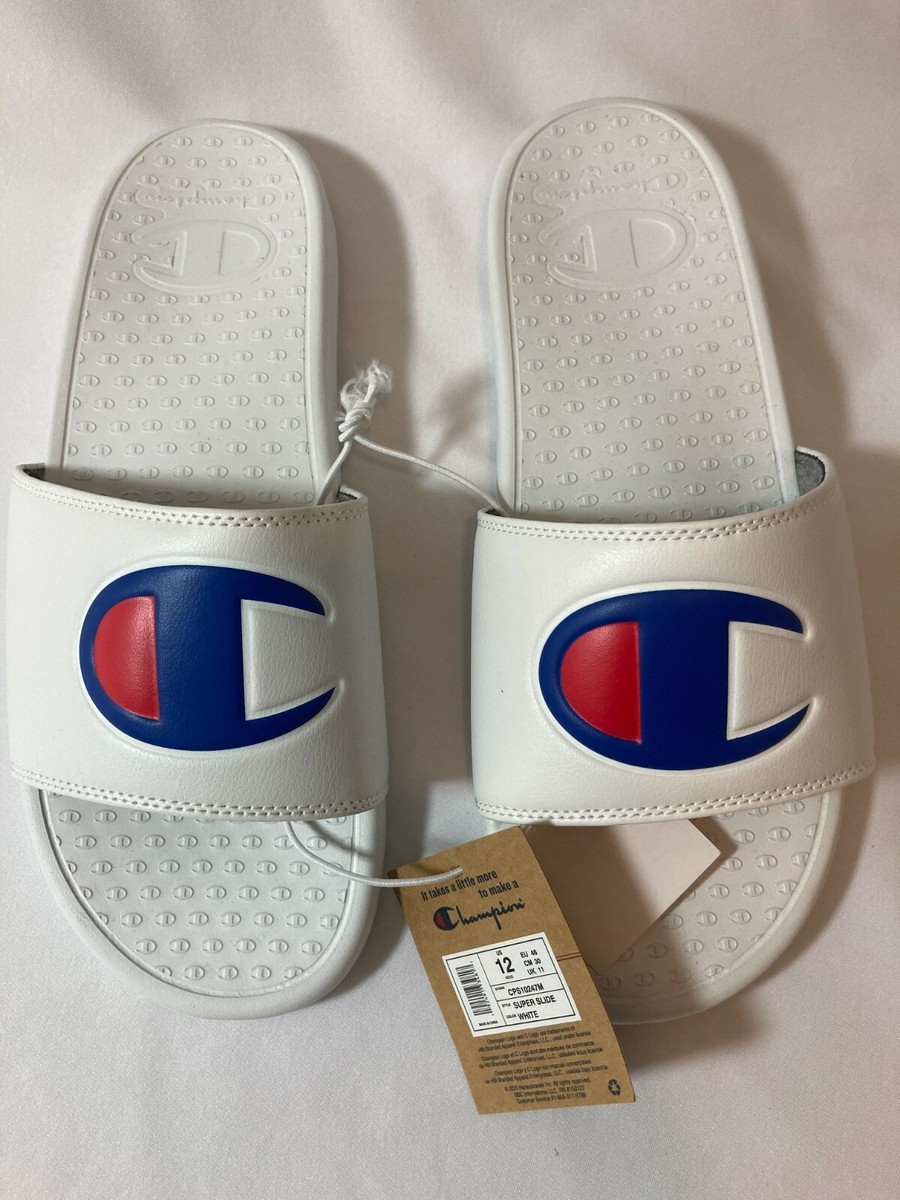 NEW! Men's Champion Super Slide Sandals White - CPS10247M | eBay