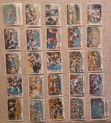 1977 Fleer Teams in Action 27 Card Lot Cowboys Steelers Chiefs Eagles NFL 