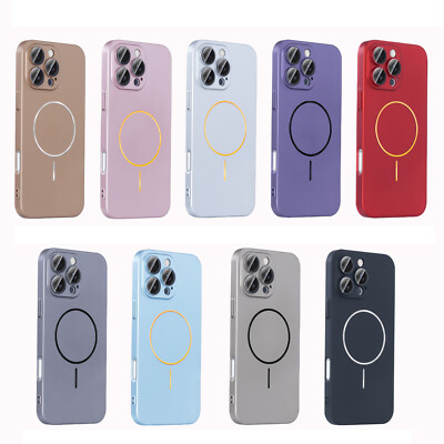 Shockproof Mag Safe Case For iPhone 16 15 14 Pro Max 13 12 Camera Lens Cover