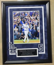  Freddie Freeman 2024 World Series Game 1 Walkoff Grand Slam Framed 8x10 Photo 