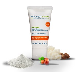 1 oz Natural Zinc Oxide SPF 30 EWG Rated Sunscreen - Rocket Pure (TM) 751354536713 | eBay