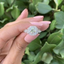 1Ct White Round Simulated Diamond Engagement Wedding Ring In 925 Sterling Silver