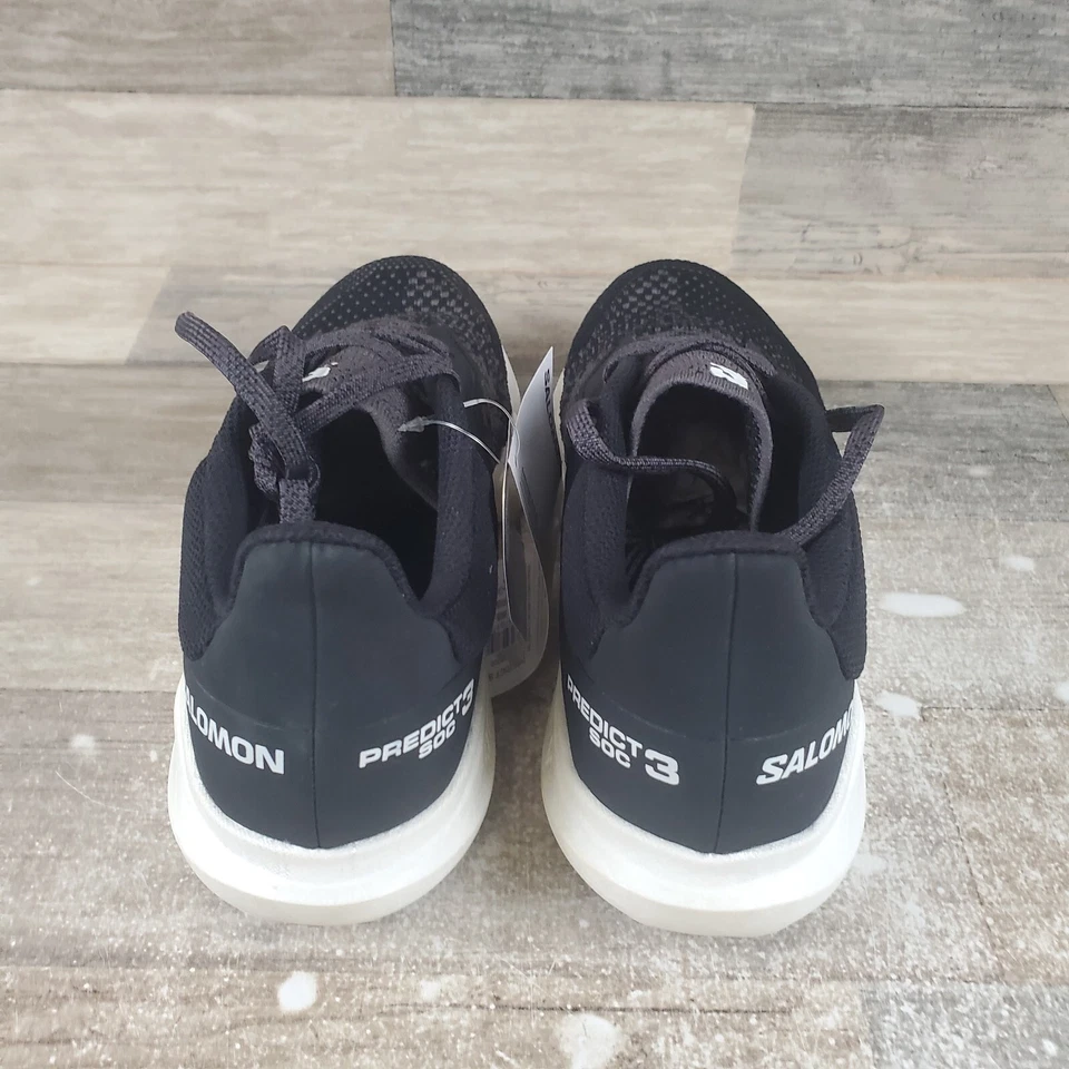 Salomon Predict Soc 3 Mujer Zapatos Talla 7.5 Correr Negro Imán Blanco Tenis Foto 3 de 4