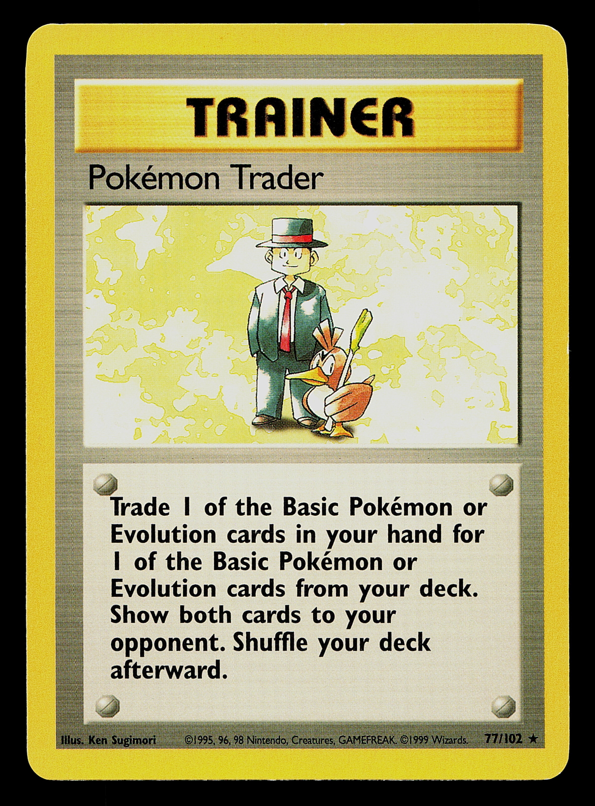 Pokemon Card - Pokemon Trader Base Set 77/102 Rare