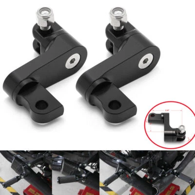 Extension de repose-pieds Supports Cale-pieds pour HARLEY Sportster Softail Dyna - Photo 1/4