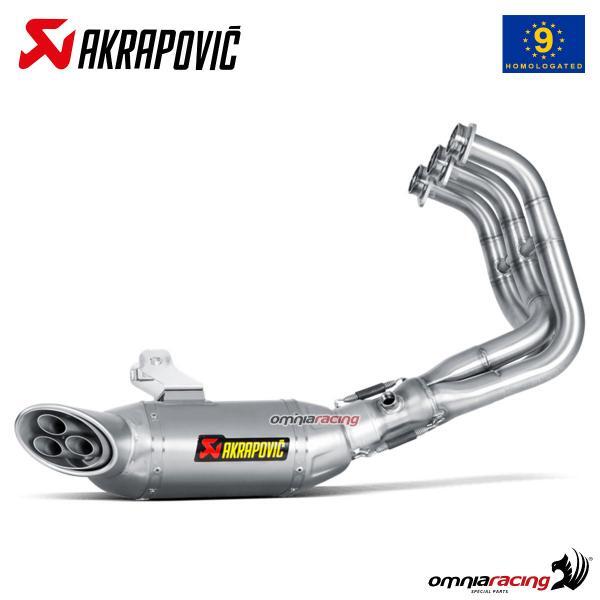 Scarico completo Akrapovic omologato titanio Yamaha MT09 Tracer 900/ FJ09 14-16