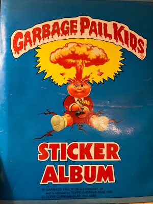 vintage garbage pail kids sticker album/collection SCHIZO FRAN included