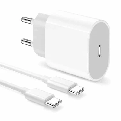TECHMARKT24 20W Ladegerät Daten Schnellladekabel für iPhone 15 16 Plus Pro Max USB-C Adapter