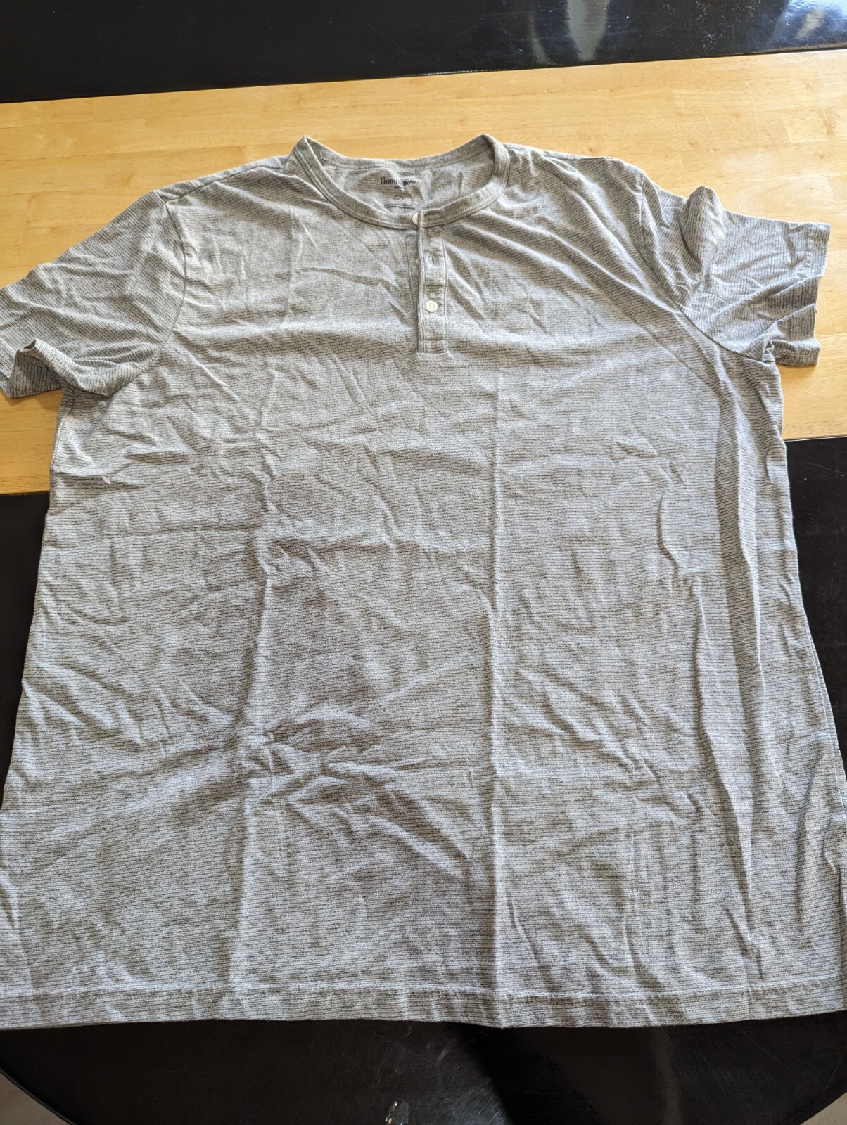 Goodfellow & Co Standard Gray Short Sleeve Shirt Size XXL