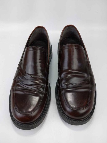 Bass Mens Dress Loafer Shoes Brown Moc Toe Slip Ons 10.5 M - Picture 2 of 10