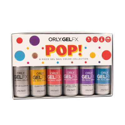 Orly Gel FX POP! Summer 2022 Collection - 6pc 0.3 oz/ 9 mL #185 - 190