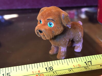 Pets in my Pocket süßes ingwerbraunes Hundespielzeug Mini Tier pelziges Fell