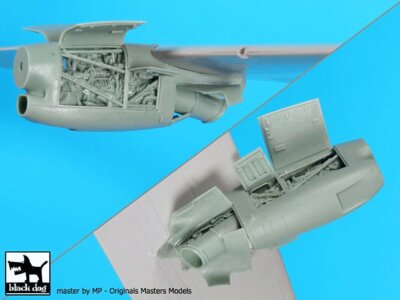 Black Dog 1/72 C-27J Spartan Aircraft Engines (2 pieces) (for Italeri) A72048