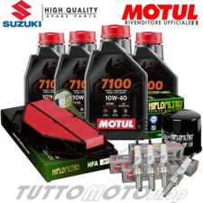 KIT TAGLIANDO SUZUKI GSR 750 2011-2014 OLIO MOTUL 7100 FILTRI CANDELE GSR750