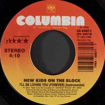 New Kids On The Block Ill Be Loving You (Forever) Vinyl Single 7inch Columbi