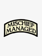 Ata-Boy Embroidered Harry Potter Mischief Managed Patch Spell Marauders Map NEW