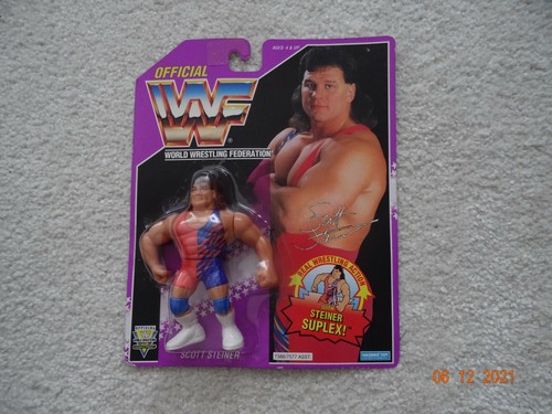 WWF WWE Hasbro Scott Steiner-Steiner Brothers-MOC-...