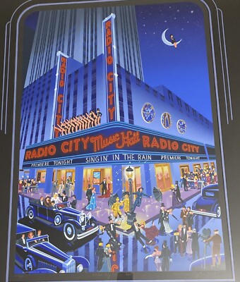 Melanie Taylor Kent, RADIO CITY MUSIC HALL, Serigraph signed