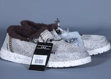 HEY DUDE WENDY SALT AND PEPPER Lightweigth Slip-On Comfort Women’s Shoe Sz 5