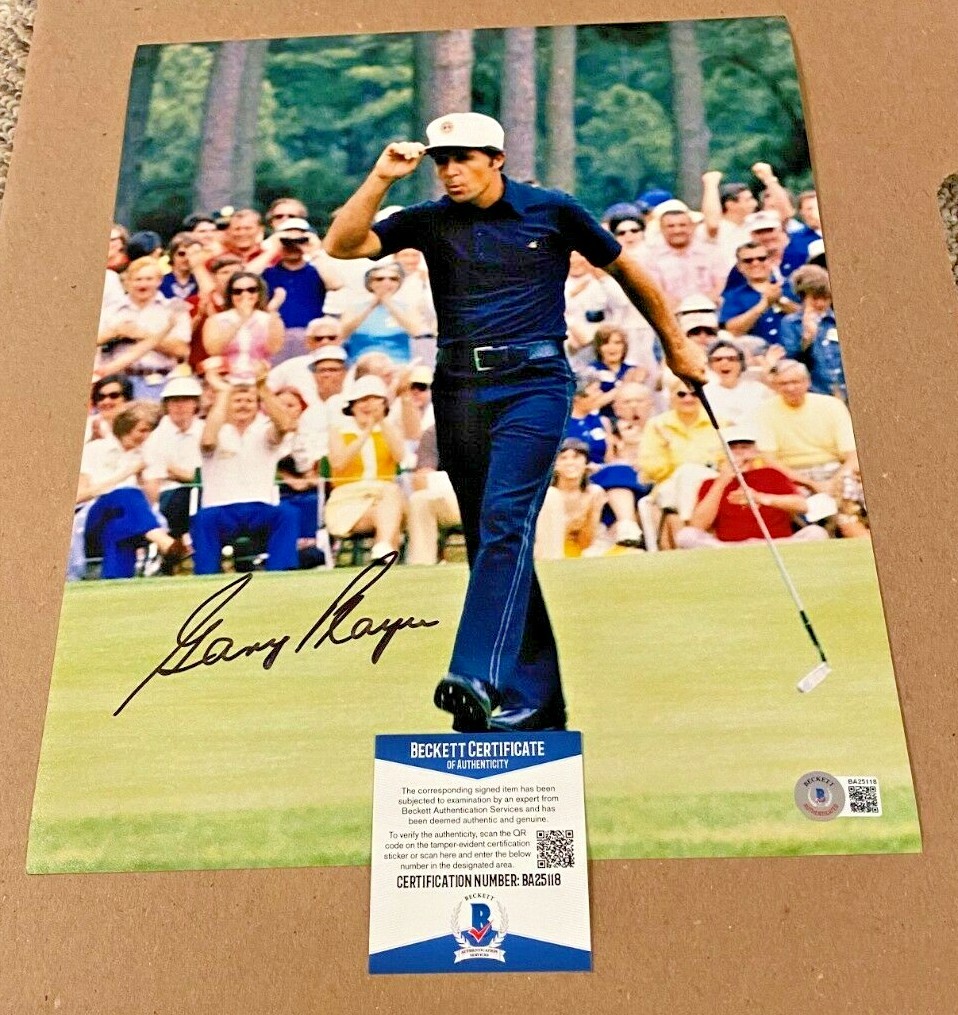 Gary Player Autographed Signed 11X14 PGA GOLF PHOTO BECKETT CERTIFIED PGA #10 