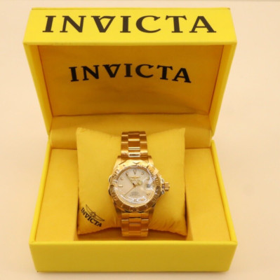 INVICTA PRO DIVER WATCH 660FT-200M 2252 GOLD STAINLESS STEEL