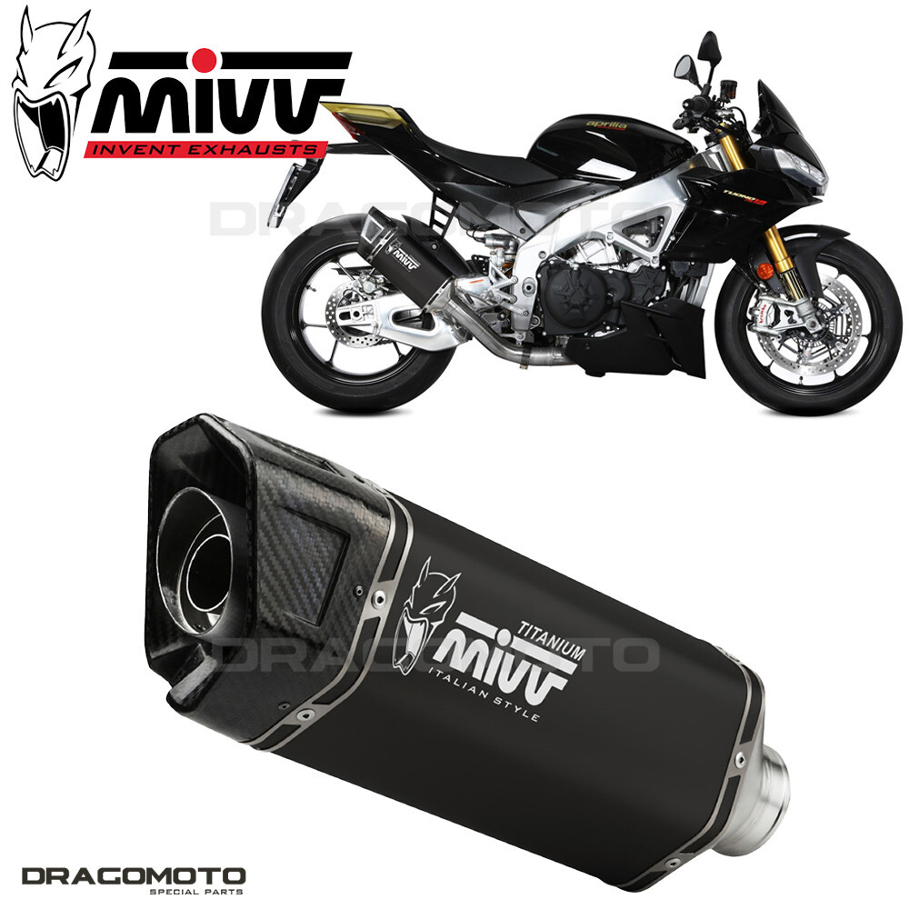 Auspuff APRILIA TUONO V4 1100 2023 2024 MIVV Sr-1 Titan Schwarz RC