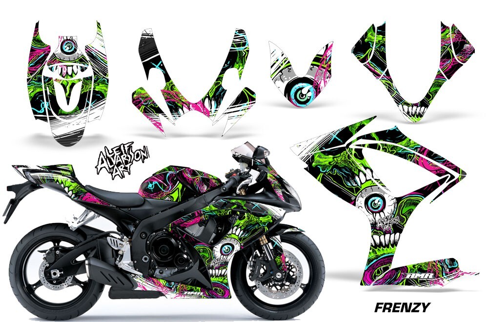 Motorcycle Graphics kit Decal for Suzuki GSX 600/750 06-07 Frenzy