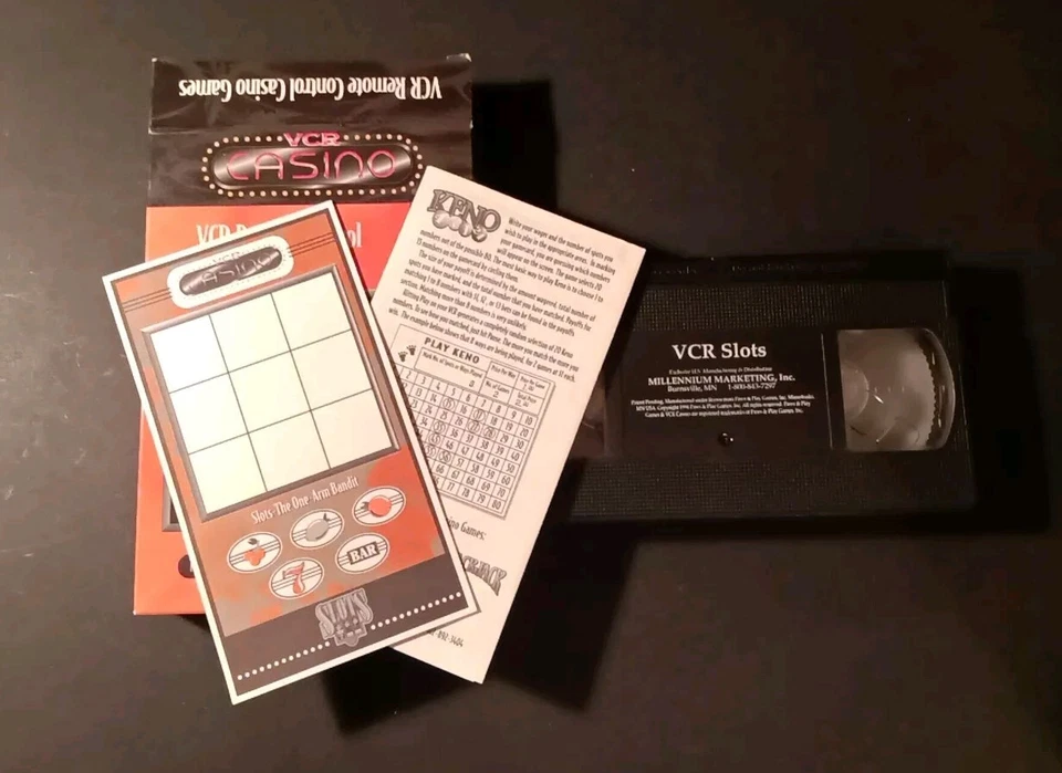 Vintage Slots VCR Remote Control Casino Games Retro VHS Video Tape 1994 - Image 3 of 3