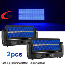 2PCS 300W RGBW LED Stage 12 Section High Power DJ DMX Moving Head Strobe Light