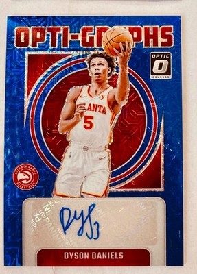 Dyson Daniels 2024-25 Panini  Optic Opti-Graphs Blue Mojo Autograph Auto /24