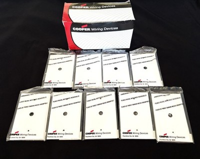 (9) Cooper Wiring Devices - PJ11W - 1-Gang - White - For Low Voltage Wires