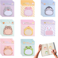 24 StüCk Mini Haftnotizen Set, Tiere Haftnotizen, Mini Haftnotizen Sticky Notes,