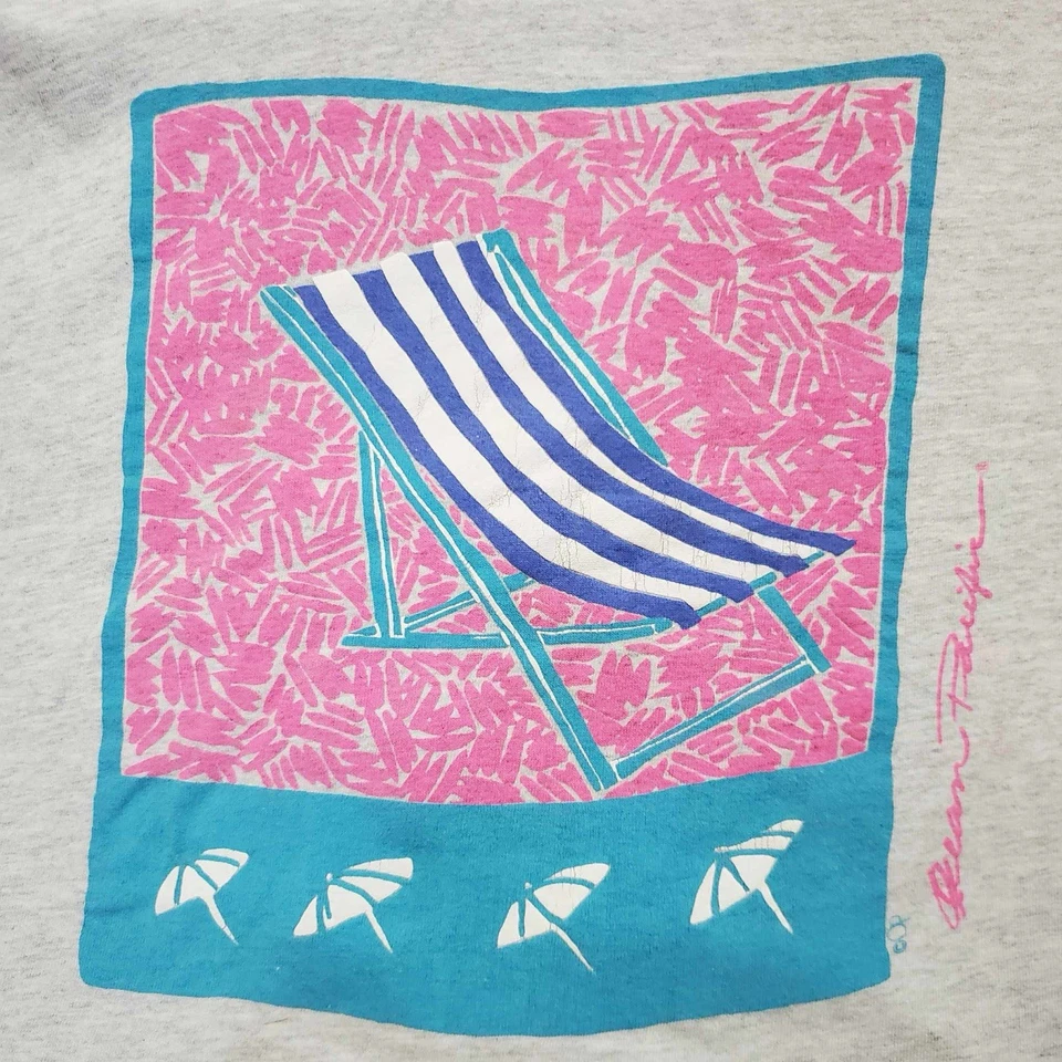 Camiseta De Colección Ocean Pacific Puntada Única Años 90 Surf Recortada Para Mujer XL - 2XL Y2K Foto 3 de 4