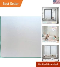 Stylish Static Cling Frosted Window Tint - 96% UV Protection, 23.6x118.1