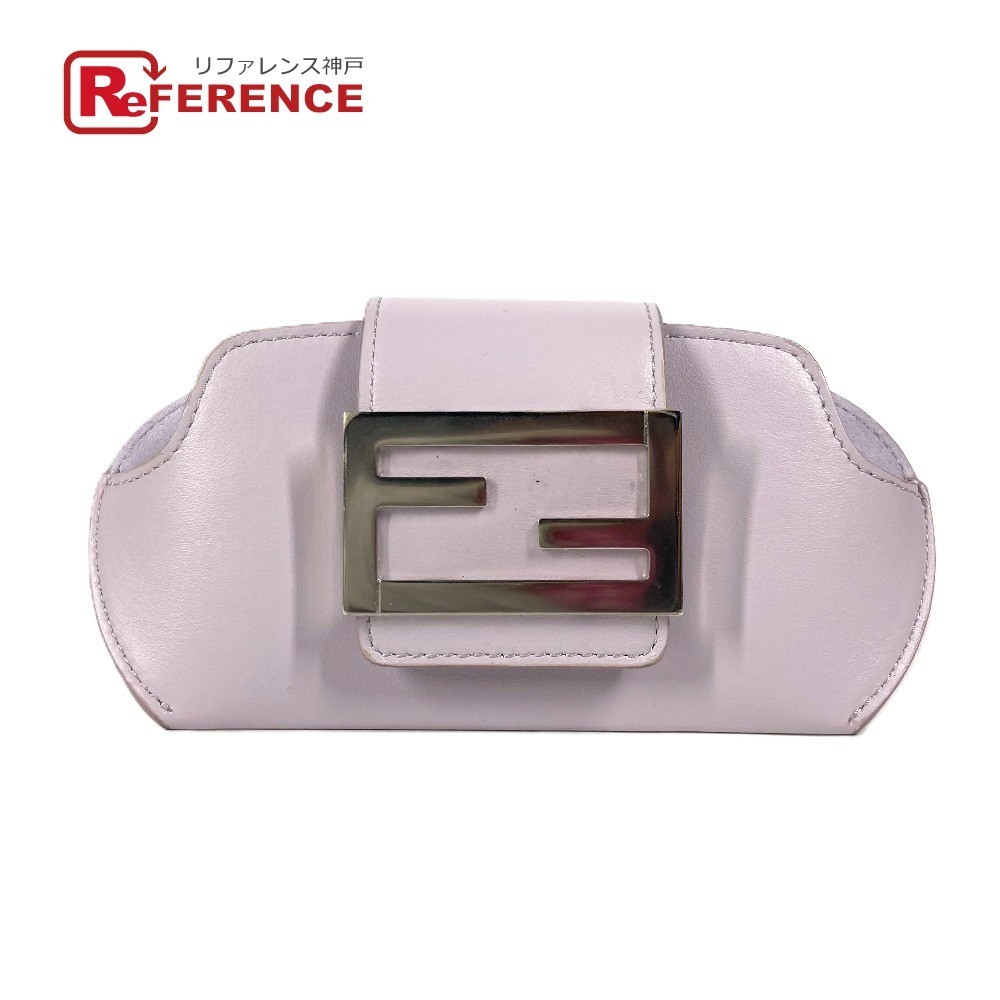 RARE FENDI 7AS069 FF logo glasses case with chain in excellent condition