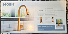 Moen Maureen Brushed Gold Deck-mount Pull-down Kitchen Faucet with Sprayer