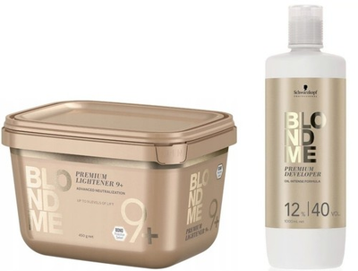 #ad #ad Schwarzkopf DUO Blond Me Premium Lift 9 Bleach and 12% Developer 33.8 oz SET $38.99