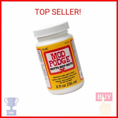 Mod Podge Matte Sealer, Glue & Finish: All-in-One Craft Solution- Quick Dry, Eas