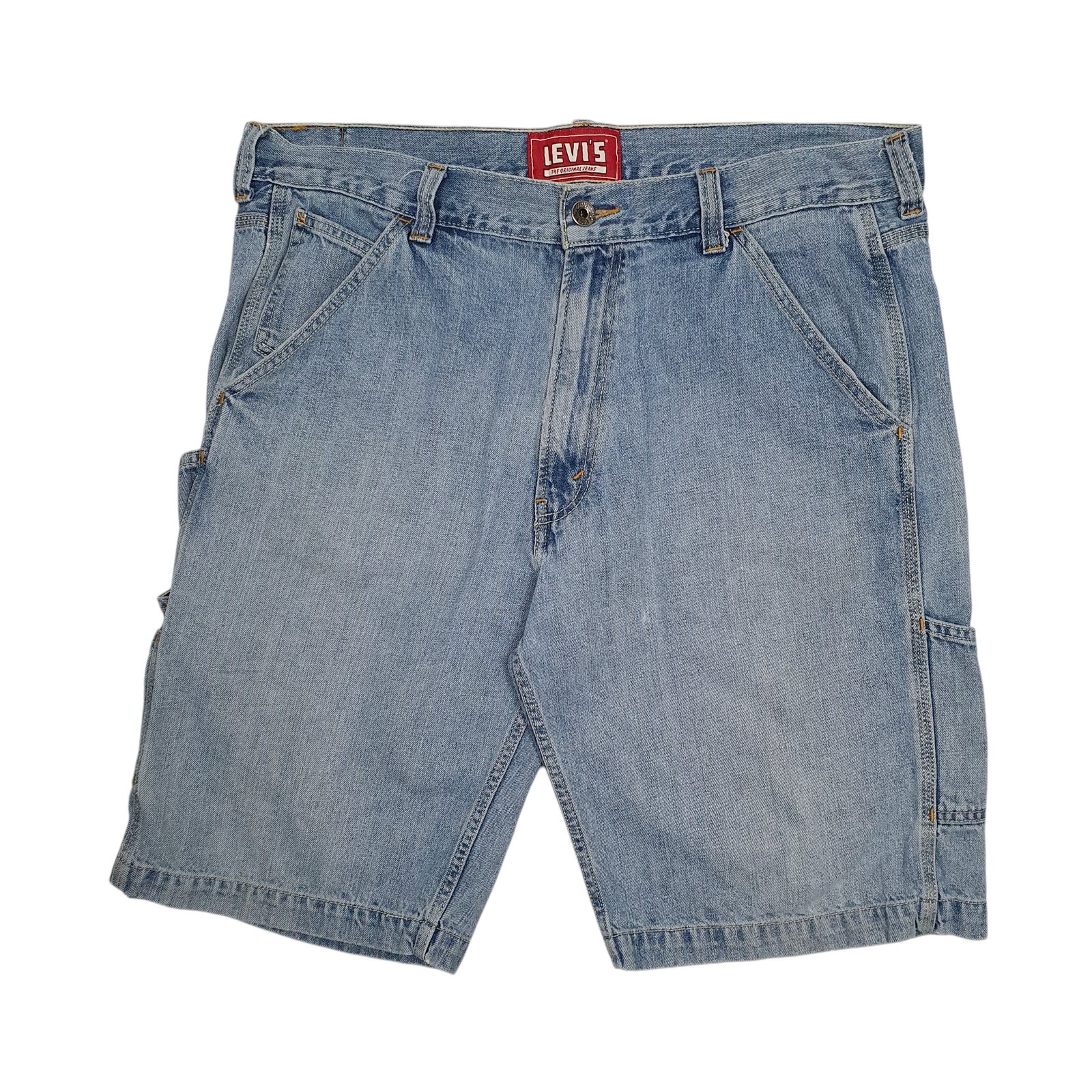 LEVIS Carpenter Vintage 00s Blue Denim Jeans Cotton Shorts Mens W38