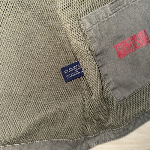 Structure USA Mens Vest Size M Utility Hunting Fishing Military Green Vented VTG - Picture 5 of 7
