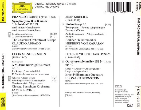 Various - The Orchestral Sampler CD Comp CD Classical Romantic 8865 - Bild 3 von 4