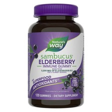 Nature  s Way Immune Support Sambucus Elderberry Gummies 120 Ct