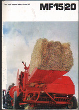Massey Ferguson MF 15 and 20 Pick-up Balers Brochure Leaflet