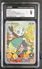 2025 Meloetta 026 Mega Diancie EX Mega Battle Deck Black Star Promos CGC 9 Mint