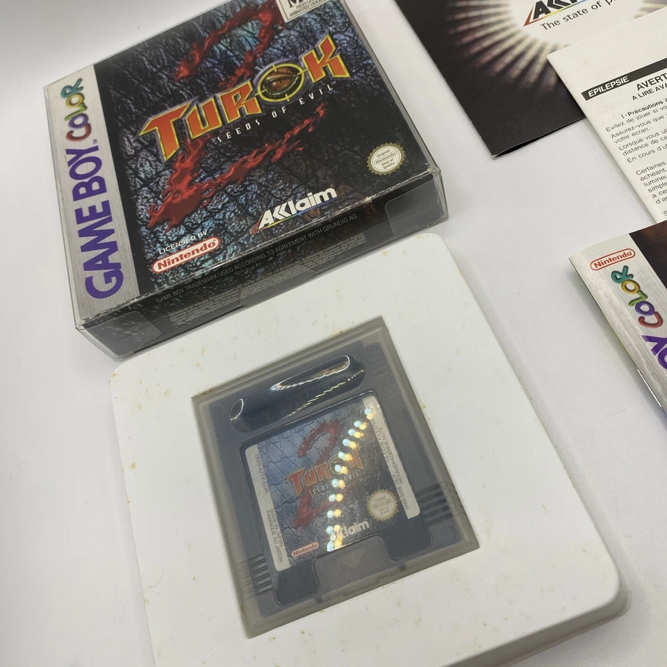Turok 2 Seeds of Evil (Nintendo GameBoy Color, 1998) GBC AUS PAL Boxed Complete - Image 3 of 4