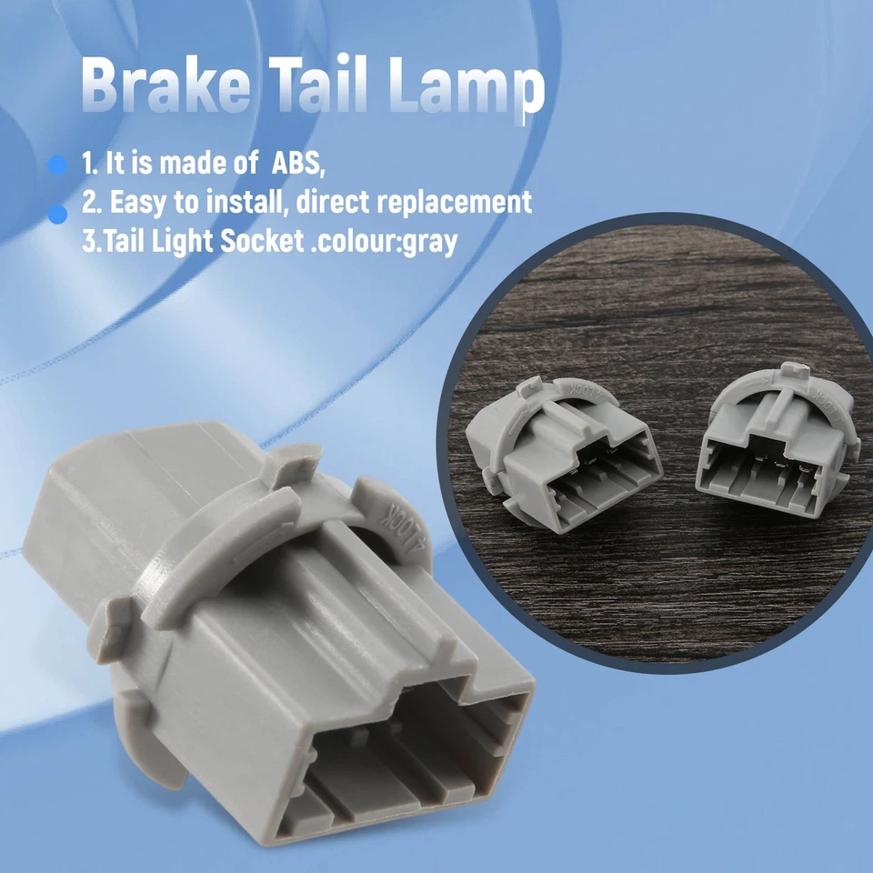 2X Brake Tail Lamp Rear Light Socket Holder for   T20W W 33515-S50-003 P1M59996 - Image 3 of 4