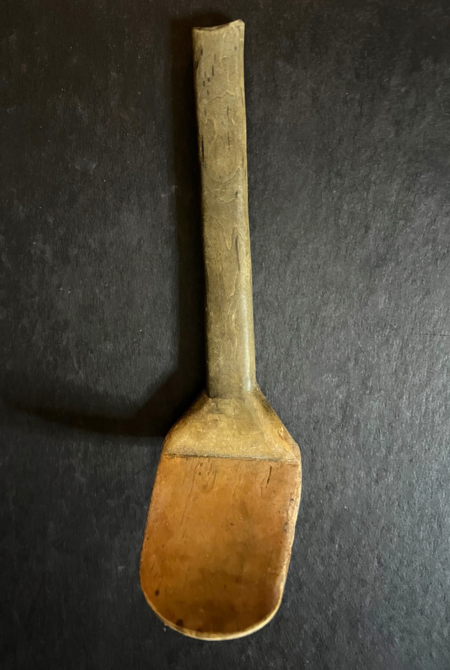 BURLWOOD BUTTER PADDLE-SCOOP Vintage Primitive Antique Kitchen Tool ...