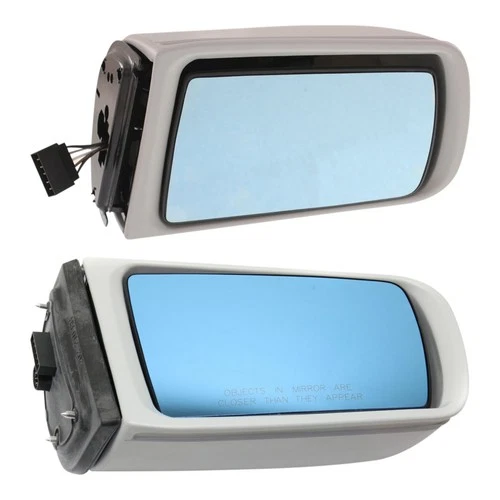 Power Mirror Set For 1996-99 Mercedes Benz E320 Heated Manual Folding Primed