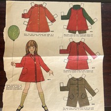 Vintage papierowe wycięcie lalek, Family Weekly 1967